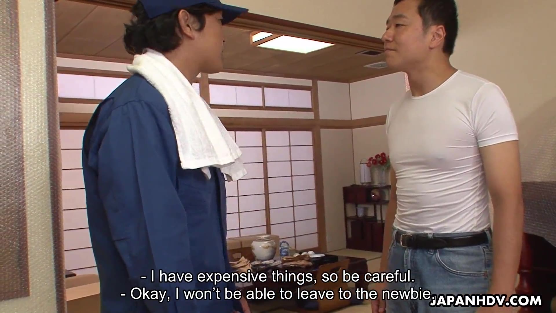 Japanese worker, Nozomi Koizumi sucks dick, uncensored