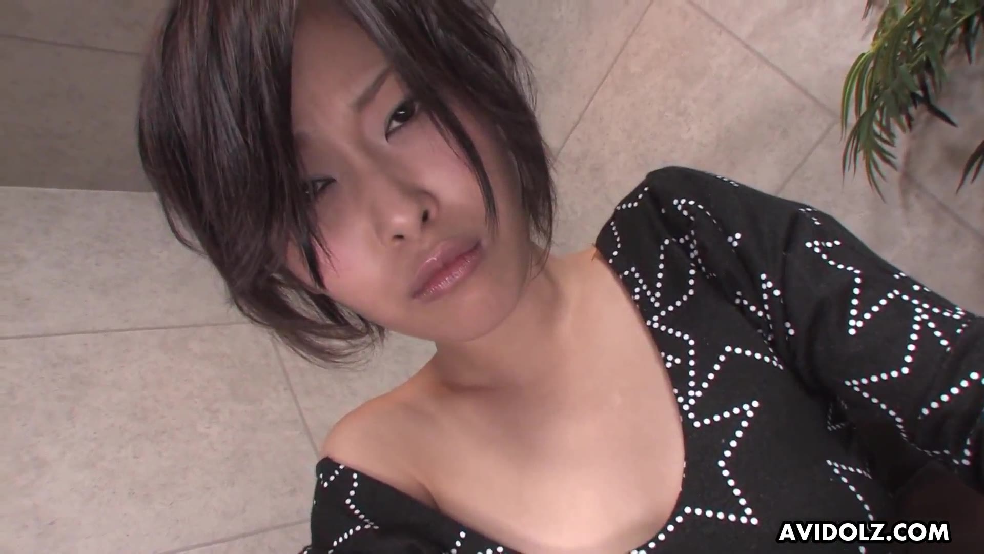 Big breasted Japanese babe Saki Otsuka gives head in POV