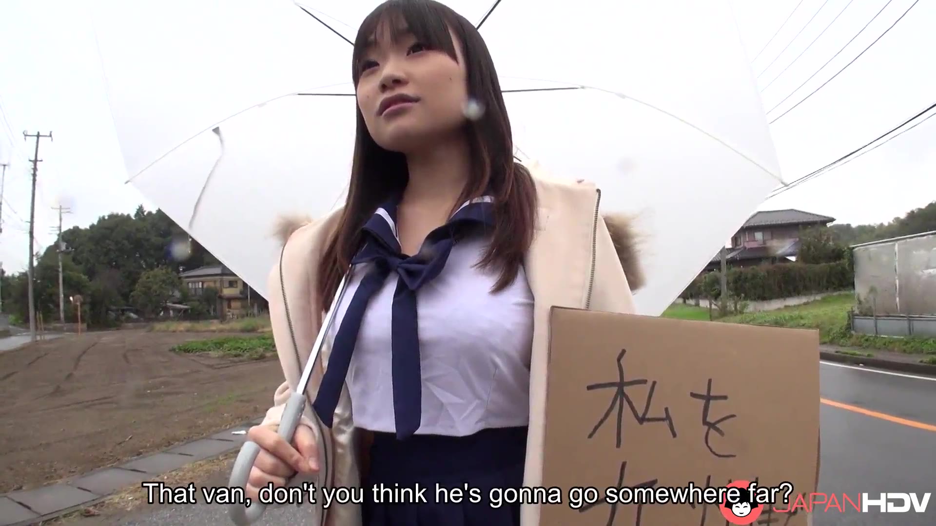 Big titted Japanese woman Mikoto Mochida sucks cock in the car,uncensored.