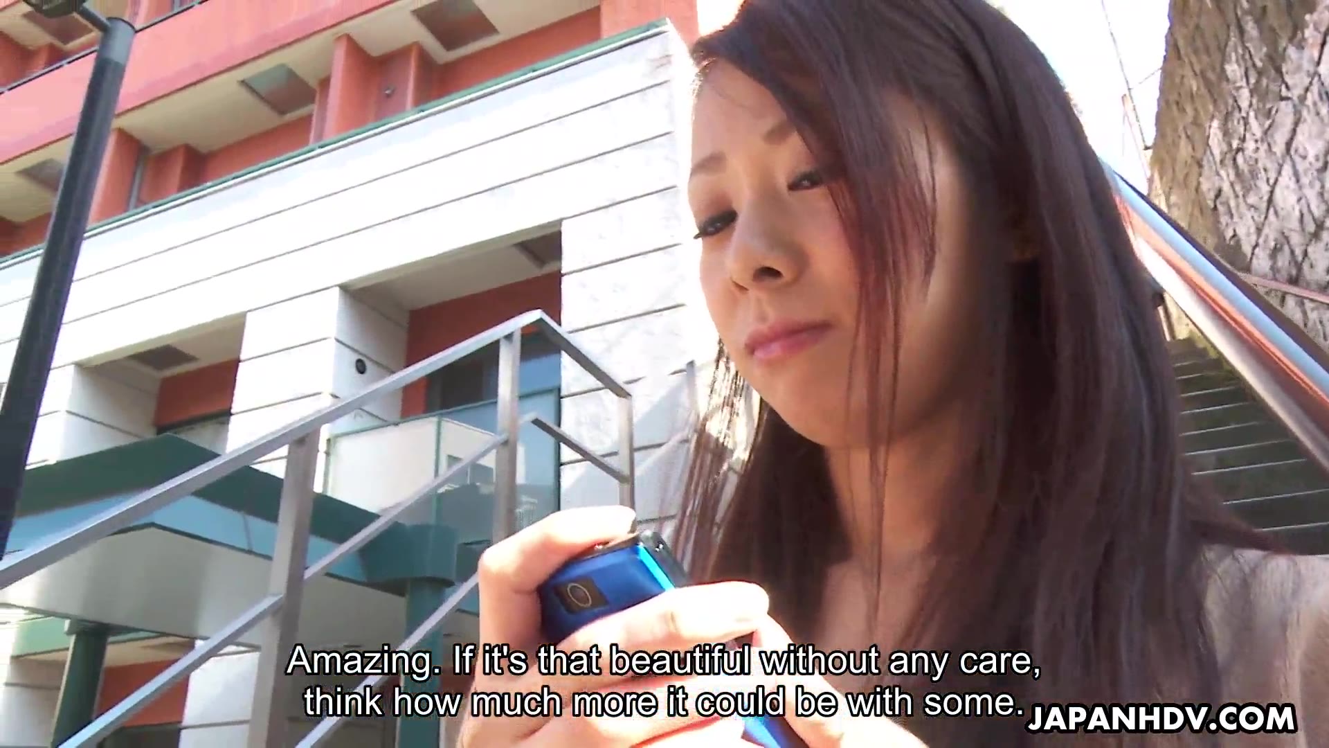 Japanese housewife, Asuka is pleasing a guy, uncensored