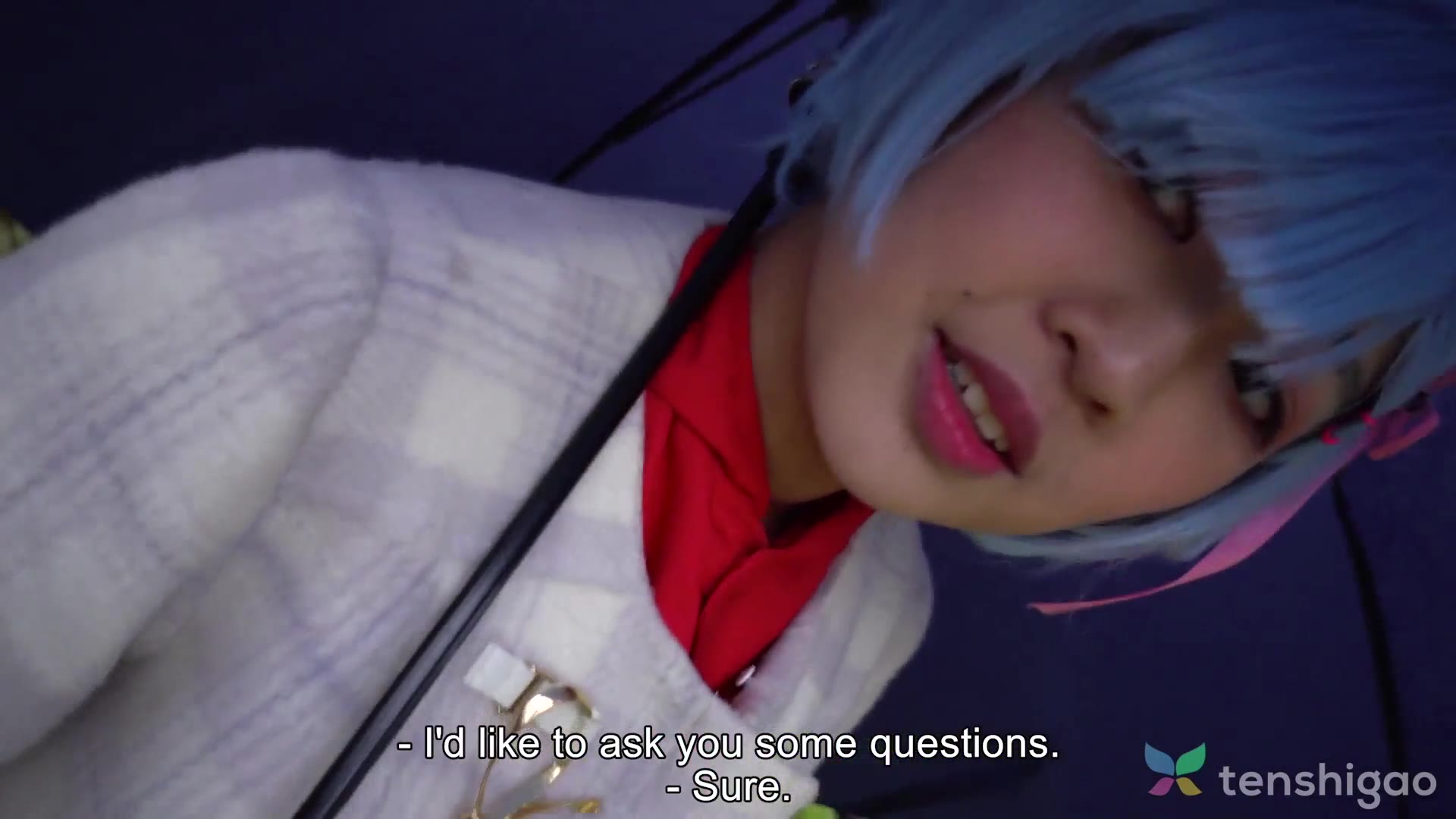Riho love anime and comes in her cosplay costume in Japan love hotel and gets pussy fingered and sucked in amateur uncensored video pt 3