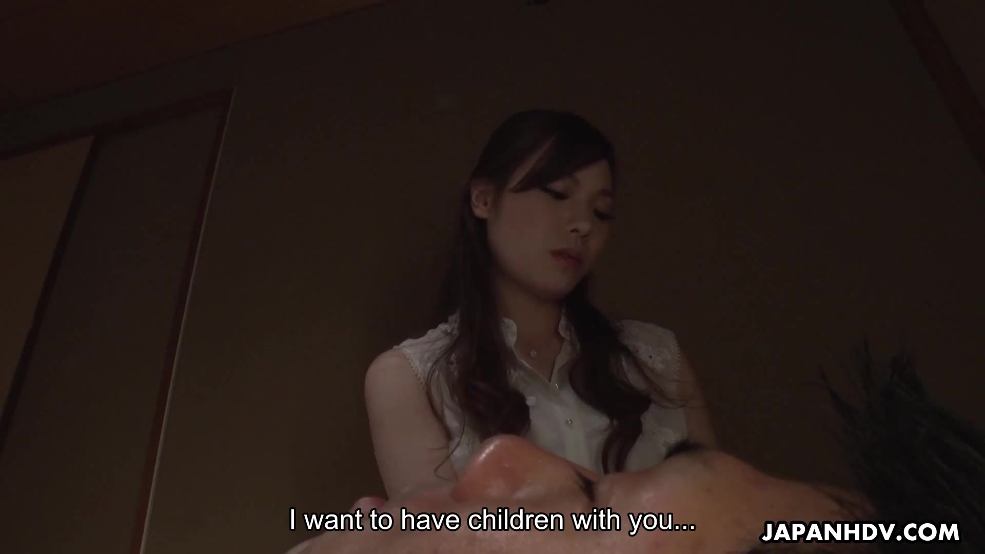 Japanese wife, Emi Sasaki is masturbating late at night, uncensored